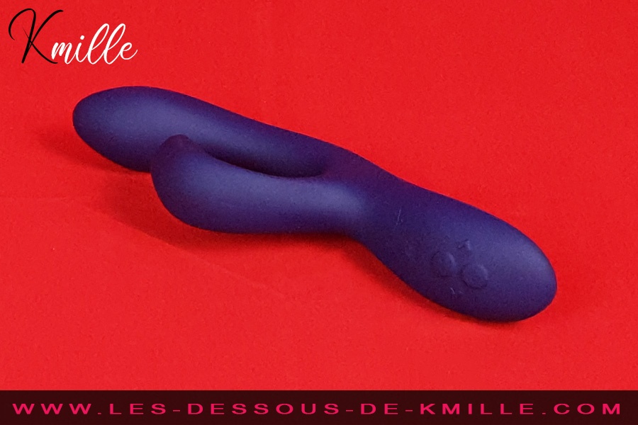 Vibromasseur Rabbit Twist 2 Noir - Va-et-vient, Silicone Médical, Rechargeable USB - Marque Cœur Ardent - Neuf
