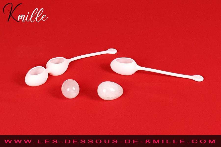 Œufs De Yoni En Quartz Rose – Lot De 3 – Boules De Geisha – Neuf